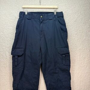 5.11 Tactical Cargo Pants Ripstop Work Utility‎ Outdoor Hiking Navy Blue 34/32